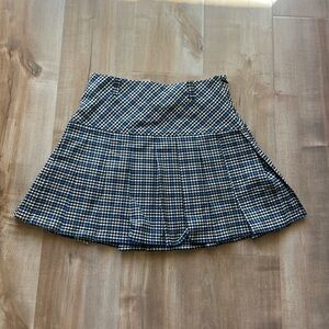 Plaid Pleated Skirt